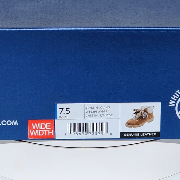 White Mountain Women's Gloving Hiker Lace Up Booties - Size 7.5 - Chestnut - Picture 12 of 12